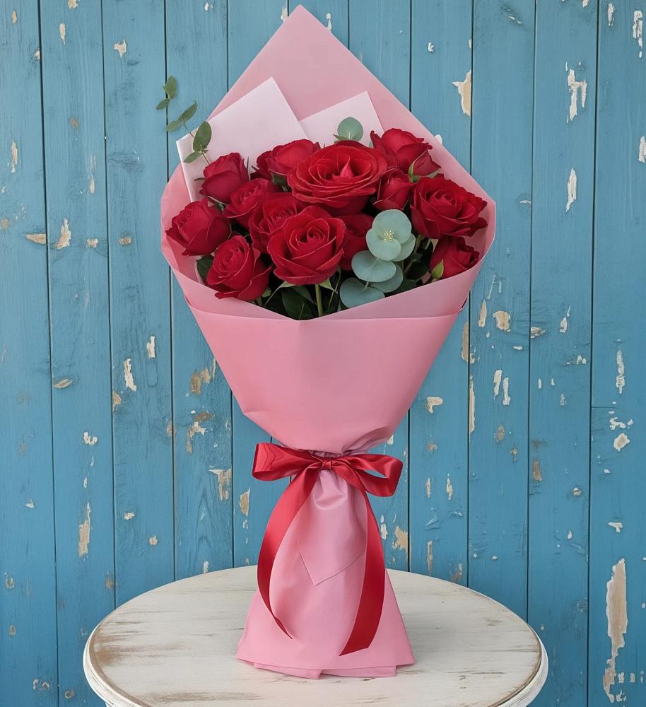 Букет цветов из: Розы в Поселок Кузяевского фарфорового завода