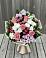 Букет цветов из: Альстромерии, Гвоздики, Розы и Хризантемы в Поселок Кузяевского фарфорового завода