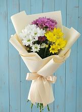 Букет цветов из:  Хризантемы в Поселок Кузяевского фарфорового завода