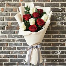 Букет цветов из:  Розы #REPLACE_PRED# Поселок Кузяевского фарфорового завода