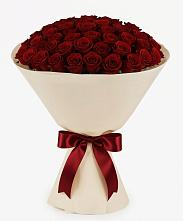 Букет 101 Бордовая роза Блэк Бакарра в Поселок Кузяевского фарфорового завода