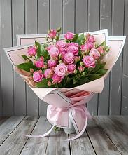 Букет Розовый кустик #REPLACE_PRED# Поселок Кузяевского фарфорового завода