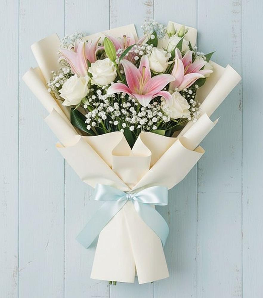 Букет цветов из: Лилии в Поселок Кузяевского фарфорового завода