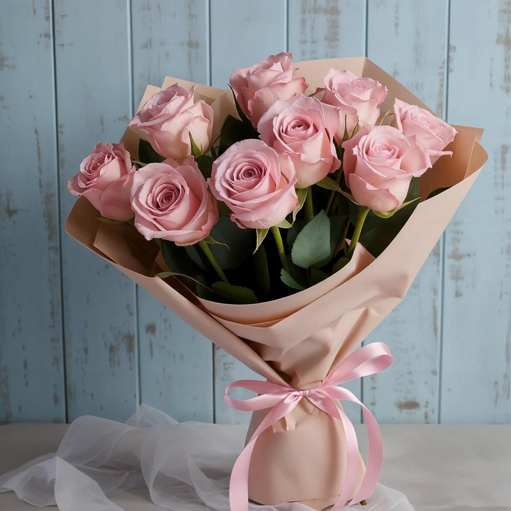 Букет цветов из: Розы в Поселок Кузяевского фарфорового завода