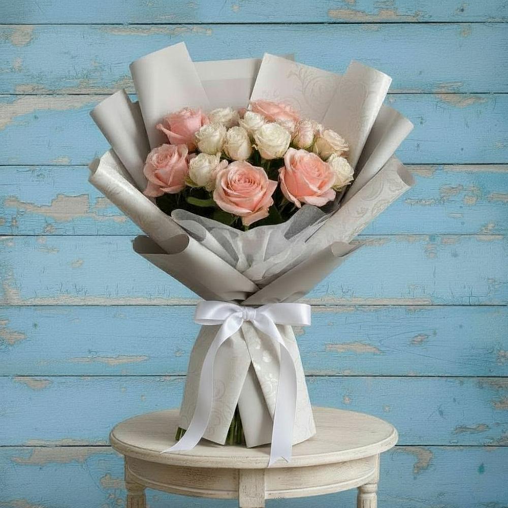 Букет цветов из: Розы в Поселок Кузяевского фарфорового завода