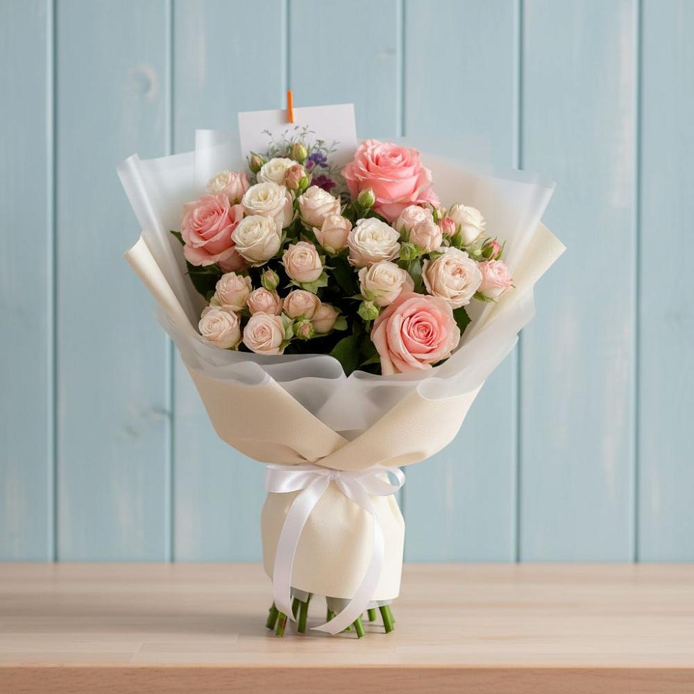 Букет цветов из: Розы в Поселок Кузяевского фарфорового завода