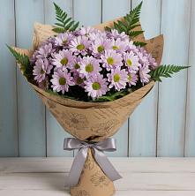 Букет цветов из:  Хризантемы в Поселок Кузяевского фарфорового завода