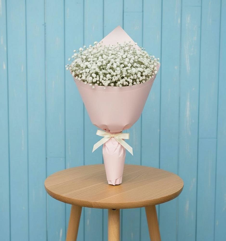 Букет цветов из: Гипсофила в Поселок Кузяевского фарфорового завода