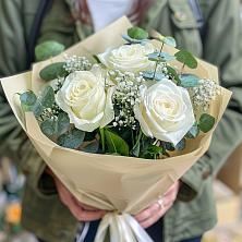 Букет Нежные грёзы в Поселок Кузяевского фарфорового завода Букет цветов из: Розы в Поселок Кузяевского фарфорового завода