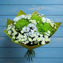 Букет цветов из:  Хризантемы в Поселок Кузяевского фарфорового завода