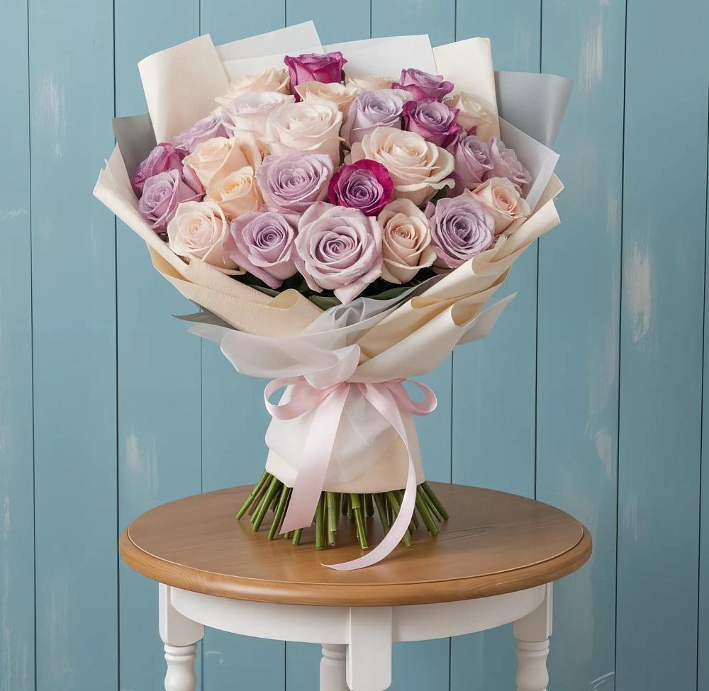 Букет цветов из: Розы в Поселок Кузяевского фарфорового завода