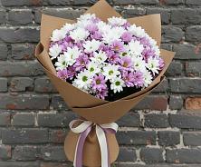 Букет цветов из:  Хризантемы в Поселок Кузяевского фарфорового завода