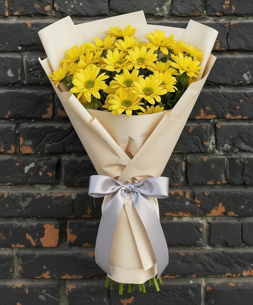 Букет цветов из: Хризантемы в Поселок Кузяевского фарфорового завода