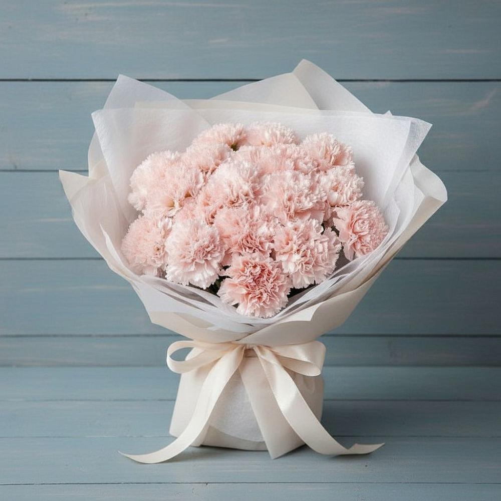 Букет цветов из: Гвоздики в Поселок Кузяевского фарфорового завода