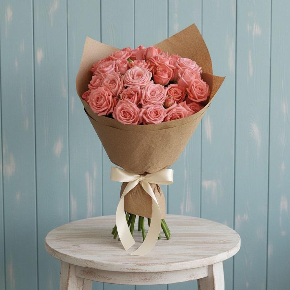 Букет цветов из: Розы в Поселок Кузяевского фарфорового завода