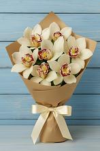 Букет цветов из:  Орхидеи и Розы в Поселок Кузяевского фарфорового завода